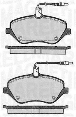 MAGNETI MARELLI 363916060615 -  Комплект тормозных колодок, дисковый тормоз